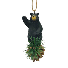 Load image into Gallery viewer, Black Woodland Bear Ornament