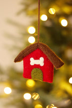 Load image into Gallery viewer, Dog House Felt Ornament
