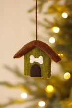 Load image into Gallery viewer, Dog House Felt Ornament