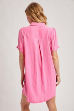 Load image into Gallery viewer, Pink Mia Ruffled Pocket Mini Dress