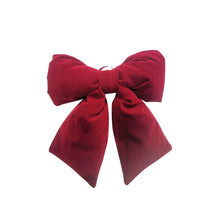 Load image into Gallery viewer, Velvet Red Puff Bow