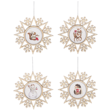 Load image into Gallery viewer, Holiday Snowflake Ornaments