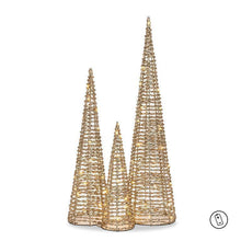 Load image into Gallery viewer, Ribbon Cone Tree Micro LED