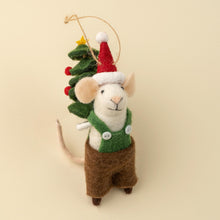 Load image into Gallery viewer, Tree Toting Holiday Mouse