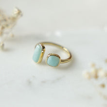 Load image into Gallery viewer, Amazonite Stone Sister Ring