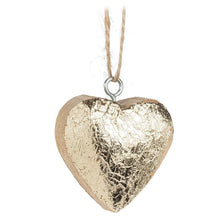Load image into Gallery viewer, Gold Thick Heart Ornament