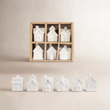Load image into Gallery viewer, Mini White Stoneware Village House *sold individually