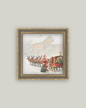 Load image into Gallery viewer, Snowy Christmas Sleigh Framed Art