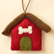 Load image into Gallery viewer, Dog House Felt Ornament