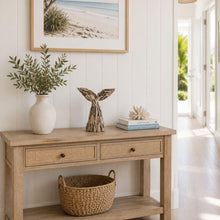 Load image into Gallery viewer, Driftwood Whale Tail Table Decor