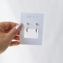 Load image into Gallery viewer, Square Duet Set Earrings