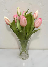Load image into Gallery viewer, 12" Real Touch Light Pink Tulip Bundle