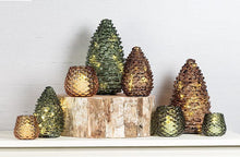 Load image into Gallery viewer, Amber Glass LED Pinecone