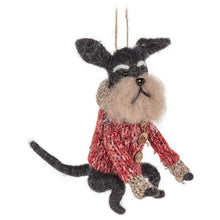 Load image into Gallery viewer, Schnauzer in Sweater Ornament