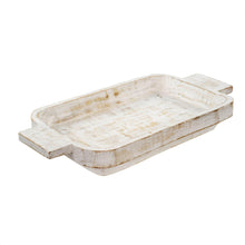 Load image into Gallery viewer, Large Whitewash Dough Bowl