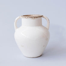 Load image into Gallery viewer, Glazed Cream Handle Vase