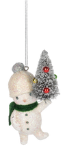 Load image into Gallery viewer, Playful Vintage Snowman Ornament
