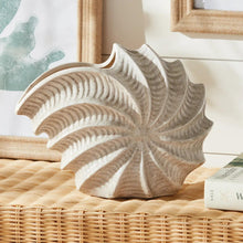 Load image into Gallery viewer, Cream Nautilus Shell Vase