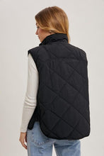 Load image into Gallery viewer, Black Quilted Puffer Vest