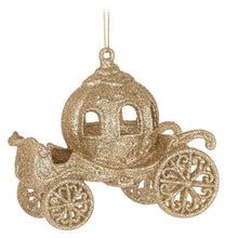 Load image into Gallery viewer, Glitter Carriage Ornament