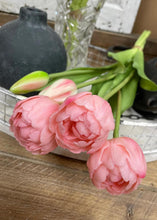 Load image into Gallery viewer, 15" Pink Fresh Touch Peony Tulip Bundle