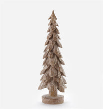 Load image into Gallery viewer, Brown Carved Christmas Tree