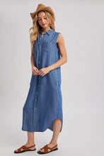 Load image into Gallery viewer, Sheila Sleeveless Denim Dress