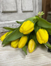 Load image into Gallery viewer, 12" Real Touch Yellow Tulip Bundle
