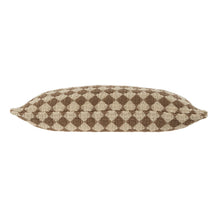 Load image into Gallery viewer, Brown Check Weave Pillow