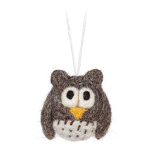 Load image into Gallery viewer, Mini Felt Owl Ornament