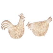 Load image into Gallery viewer, Rooster &amp; Hen Figurines