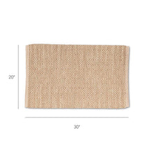 Load image into Gallery viewer, Flat Diamond Weave Mat Grey/Natural