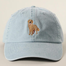 Load image into Gallery viewer, Golden Retriever Embroidered Denim Hat