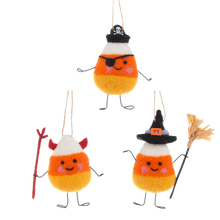 Load image into Gallery viewer, Felt Candy Corn Ornament