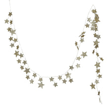 Load image into Gallery viewer, Gold Glitter Paper Star Garland