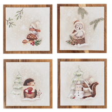 Load image into Gallery viewer, Playful Winter Scene Animal Blocks