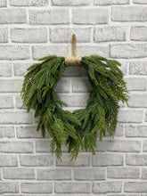 Load image into Gallery viewer, Heart Shaped Spruce &amp; Cedar Wreath