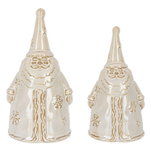 Load image into Gallery viewer, Winter Detail Cone Santa Stoneware