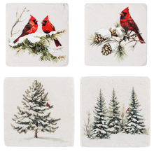 Load image into Gallery viewer, Winter Forest Coaster Set