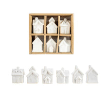 Load image into Gallery viewer, Mini White Stoneware Village House *sold individually