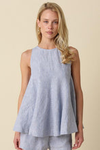 Load image into Gallery viewer, Kenzy Linen Sleeveless Peplum Top