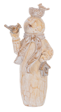 Load image into Gallery viewer, Carved Woodland Snowman Figurines