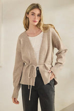 Load image into Gallery viewer, Margot Soft Knit Tie Waist Cardigan