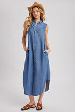Load image into Gallery viewer, Sheila Sleeveless Denim Dress