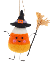 Load image into Gallery viewer, Felt Candy Corn Ornament