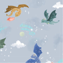 Load image into Gallery viewer, Magical Dragons Hooded Towel Set