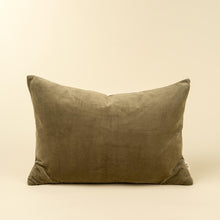 Load image into Gallery viewer, Olive Vera Velvet Pillow