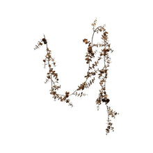 Load image into Gallery viewer, Faux Gold Eucalyptus Garland with Pinecones