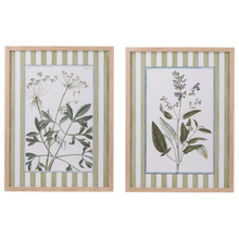 Load image into Gallery viewer, Floral with Stripe Wall Decor *in store pickup only