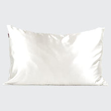 Load image into Gallery viewer, Queen Ivory Satin Pillowcase